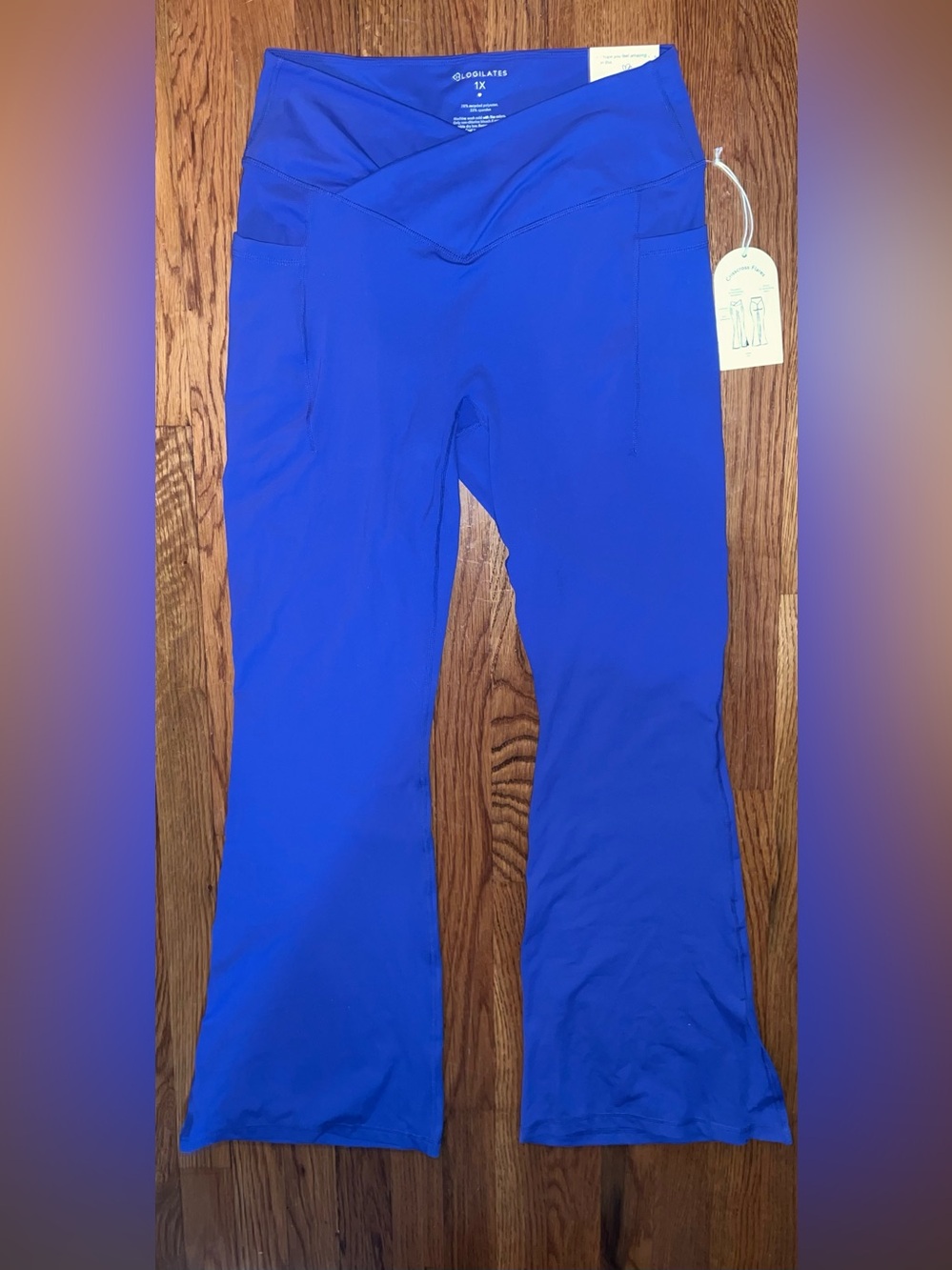 Blogilates Crosscross Flares Flare Leggings- Size 1X - NWT